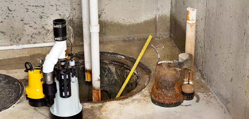 Installing Sump Pump in Finished Basement in Northbrook, IL